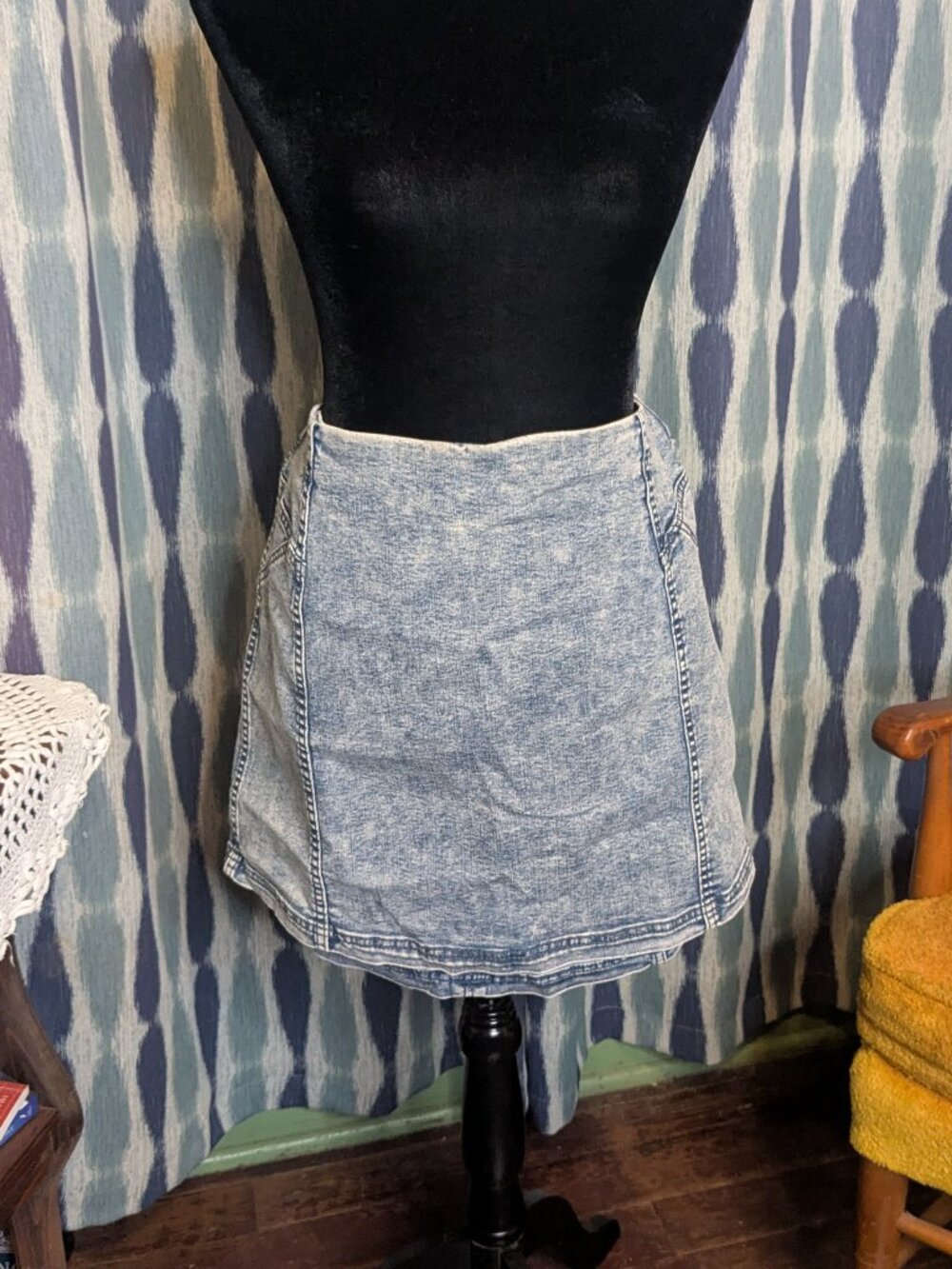 Wild Fable Light Wash Denim Mini Skirt Size 16